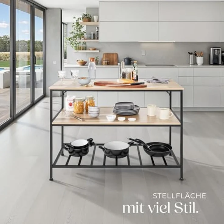 tectake Küchenregal Akeley, Einzelstück, Industrial Style – Bild 8