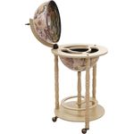 MCW Weinregal Globusbar MCW-D83, Globusbar, Deckel drehbar, Gemälde auf der Innenseite, Inkl. Flaschenhalterung