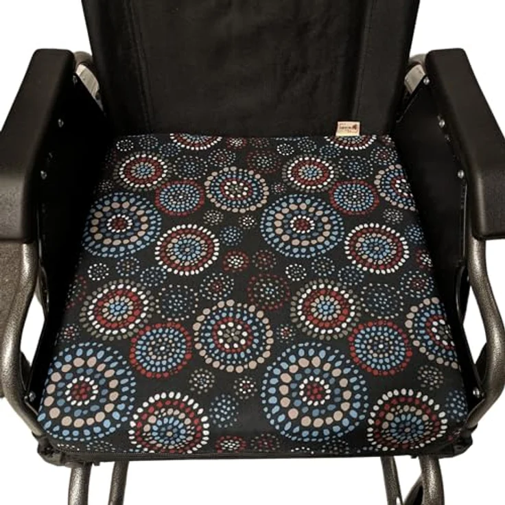 Seniori Sitzkissen SENIORI Rollstuhlkissen 42x42x8cm Antidekubitus Schaumstoffschicht, 1K. Kreise – Bild 5