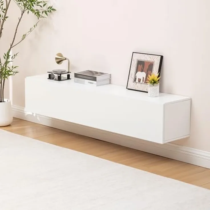 Thanaddo TV-Bank TV Schrank, Lowboard Fernsehschrank TV Schrank Hängend, Breite 160cm,Breite 195cm,Breite 190cm