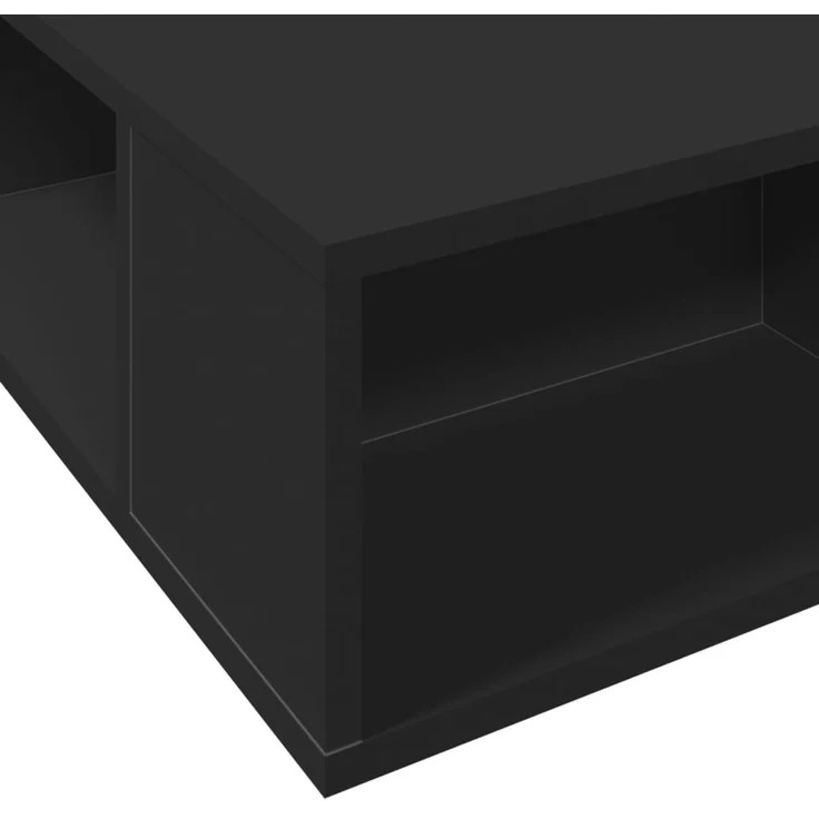vidaXL Bettgestell Schwarz 100x200 cm Holzwerkstoff 3280511 – Bild 8