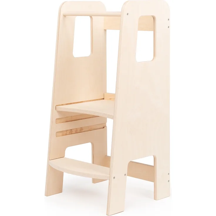 Emu Lernturm Kletterhilfe Montessori Multiplex 40,5 x 86 x 38 cm Natur
