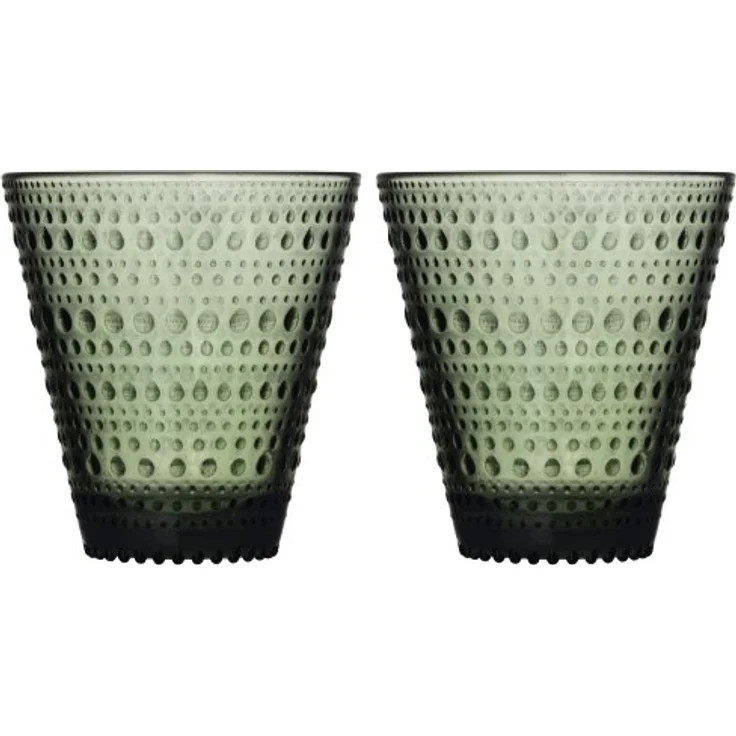 Iittala Gläser Kastehelmi Pine Green (2-teilig) 1070591 – Bild 1