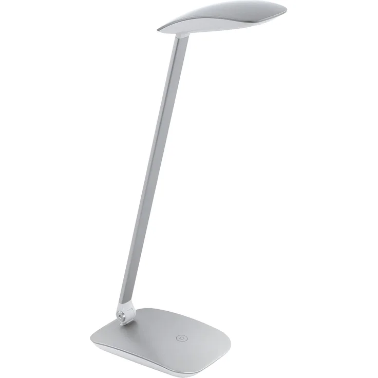 Eglo 95694 LED Tischleuchte Cajero Kunststoff silber 4,5W L:15cm H:50cm mit Dimmer (Touchdimmer)