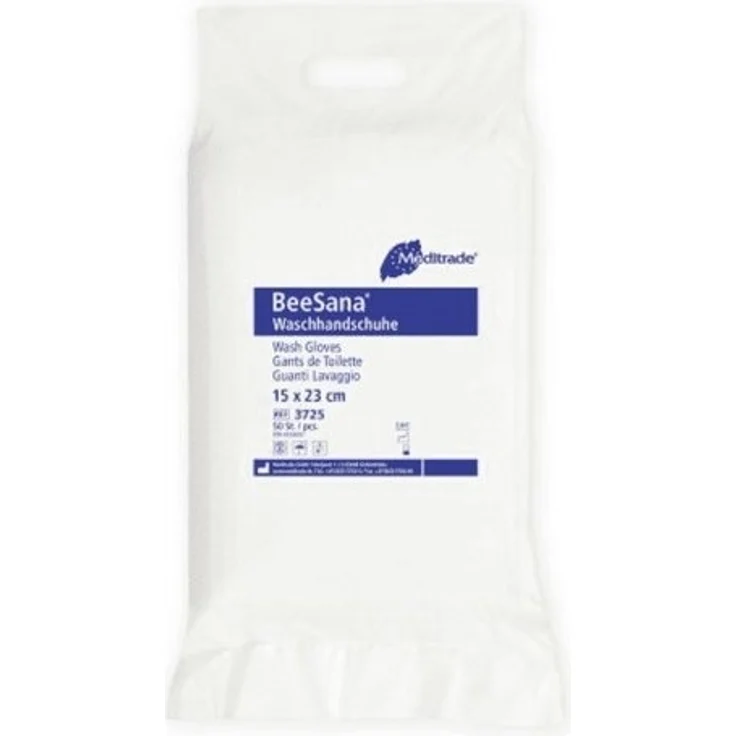 MediTrade Einmal-Waschhandschuh Meditrade Waschhandschuh, Molton 80 g – Bild 1