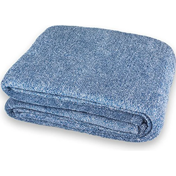 Wohndecke Calgary Kuscheldecke mit Ärmeln Sofa warm 150x180cm meliert blau, CelinaTex, allergikergeeignet,bügelfrei,flauschig,kuschelweich,mollig warm – Bild 3