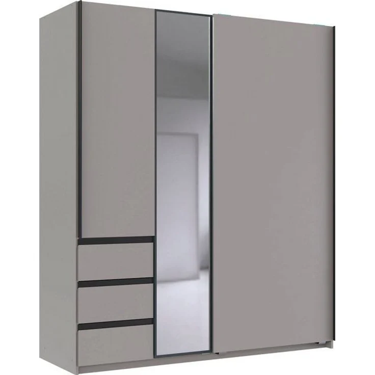 Wimex Schwebetürenschrank Stade, B: 168cm, inkl. Spiegel und von außen bedienbaren Schubladen erhältlich in verschiedenen Farben – Bild 4