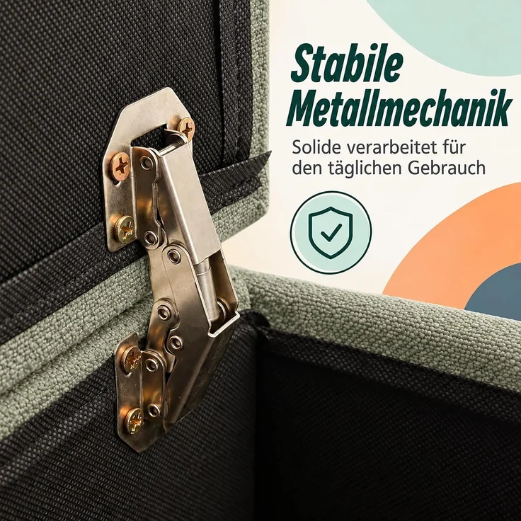 Relaxdays Fußhocker mit Stauraum – Bild 8