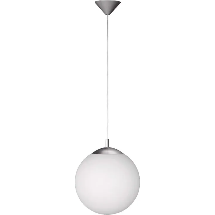 Kugelleuchte aus opal Glas, satiniert, 30 cm, POINT