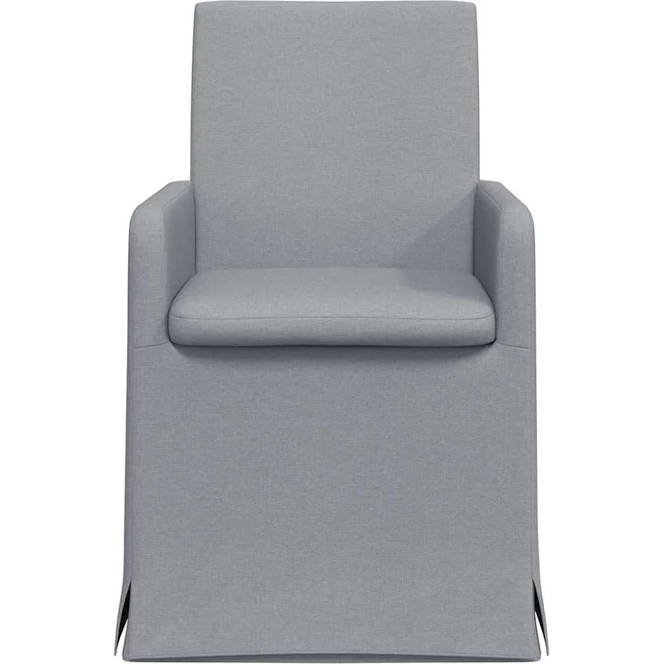 vidaXL Esszimmerstühle 2 pcs Hellgrau 57 x 67 x 95 cm Stoff 42017903 – Bild 3
