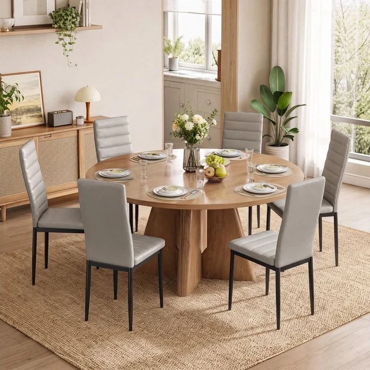 Blishom Esszimmerstuhl Esszimmerstühle 6er-Set, Küchenstuhl mit Gepolstert, 41x50x97 cm (6 St) – Bild 2