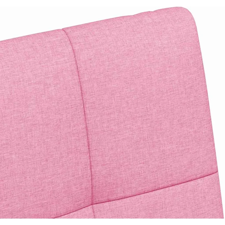 vidaXL Esszimmerstühle mit Rollen 2 pcs Rosa 58 x 65 x 94 cm Stoff 42017838 – Bild 7