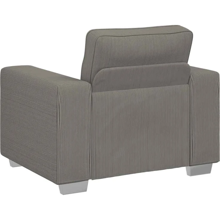 vidaXL Sessel Hellgrau 100x77x82 cm Cordstoff 4105186 – Bild 5