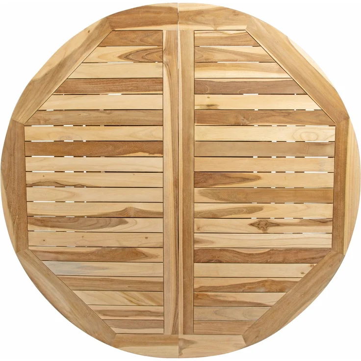 Gartentisch ausziehbar Teak Holz 120 - 170 cm oval BORNEO 34716508 – Bild 4