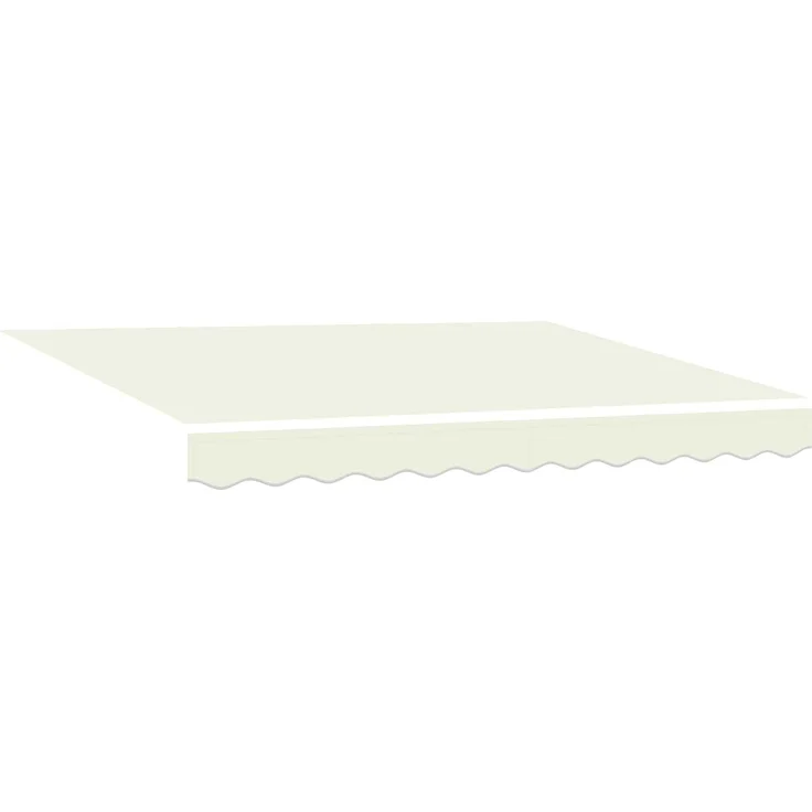 vidaXL Einziehbare Markise Creme 250 x 200 cm Stoff 3329360 – Bild 4