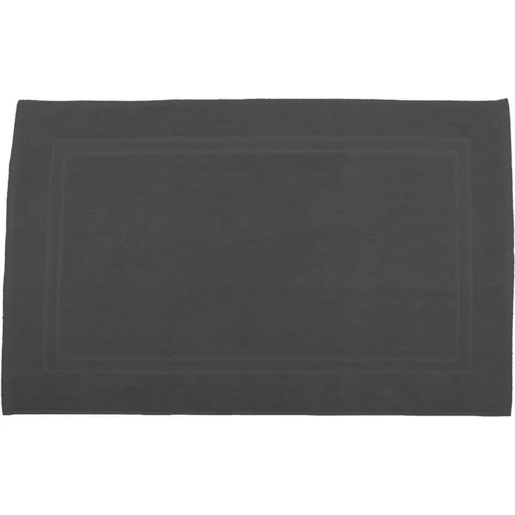 Julie Julsen Badematte 1-Badematte-Grau-70x120 cm, Baumwolle, Doppelrahmen