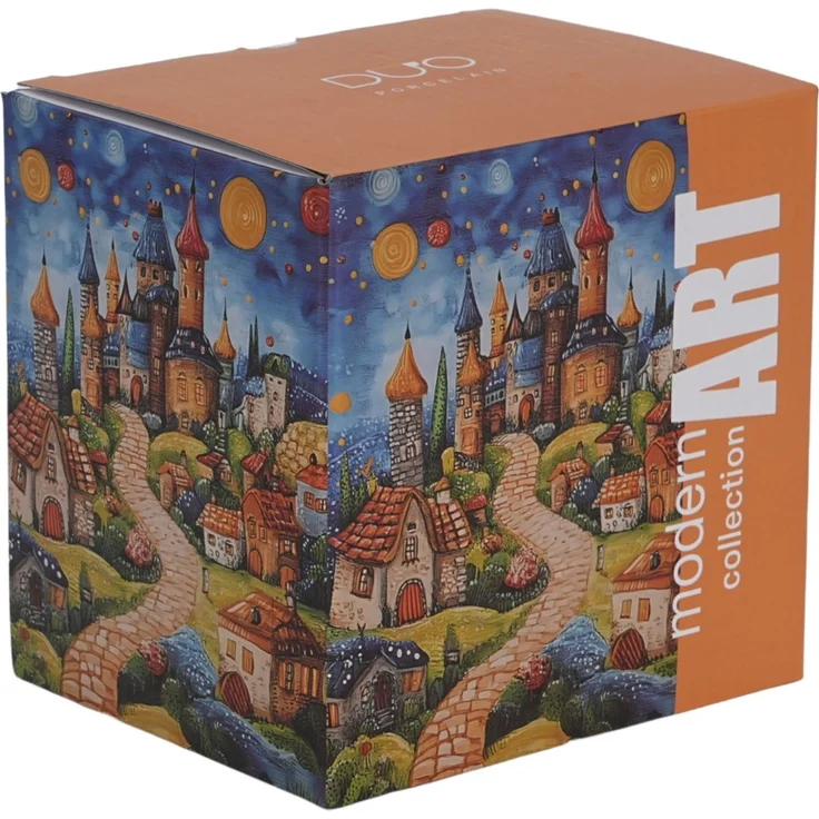 DUO Becher 450 ml mit Teesieb MODERN SLEEPY KINGDOM New Bone China Porzellan – Bild 5