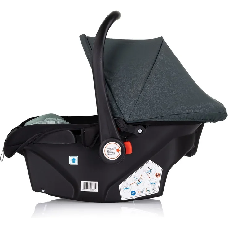 Chipolino Babyschale Amore i-Size Gruppe 0+ (0 - 13 kg) Kissen Griff verstellbar tuerkis – Bild 2