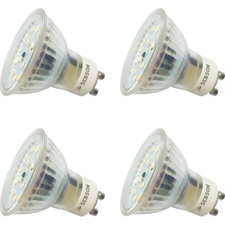 SEBSON LED-Leuchtmittel GU10 LED Lampe 5W dimmbar 350lm 3000K 230V Leuchtmittel - 4er Pack, GU10, 4 St, Warmweiß, Einbaustrahler 230V, Dimmbar – Bild 5
