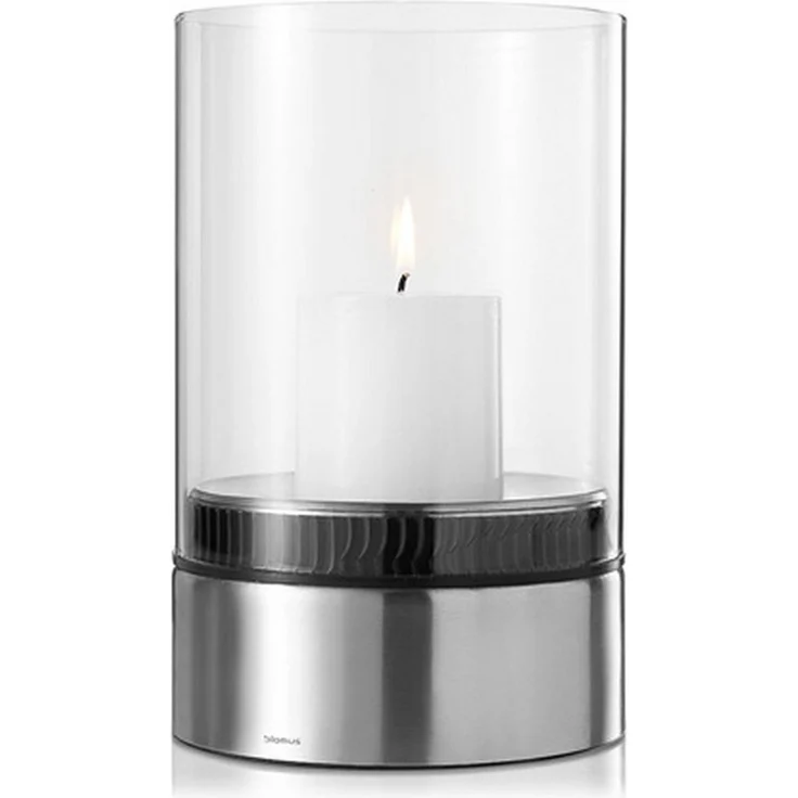 blomus Windlicht Blomus Windlicht Edelstahl Glas H 23 x Ø 15 cm Deko (1 St) – Bild 1