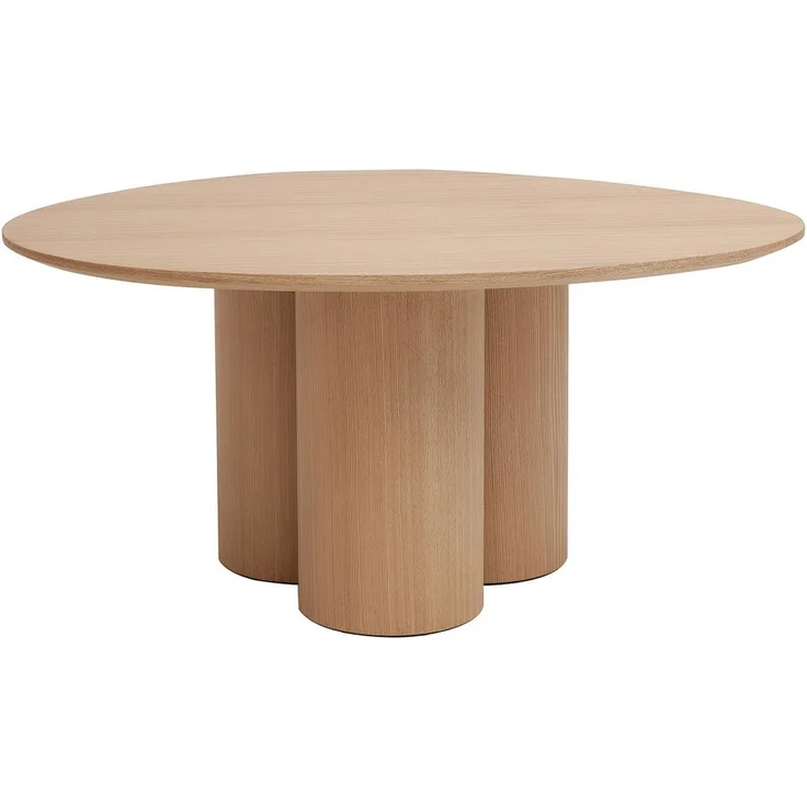 WILLIAMSPACE Couchtisch Moderner Couchtisch, asymmetrische Freiformplatte, Holzfurnier – Bild 2
