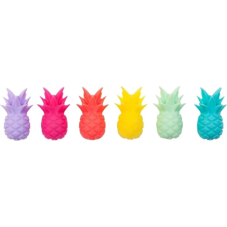 Winkee Küchenorganizer-Set Ananas Glasmarkierer im 6er Set – Bild 2