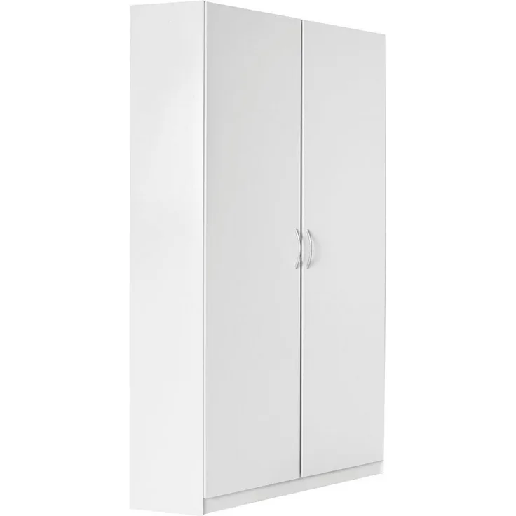 Eckschrank Bitburg Eckkleiderschrank 95x95cm Farbe: weiß