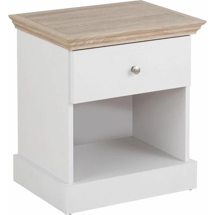 Home affaire Nachtkonsole Binz, mit einem schönen Metall Knopfgriff, Breite 45 cm – Bild 3