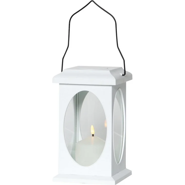 LED-Laterne "Flamme", Farbe: weiß, 23x13,5cm,outd. – Bild 1