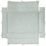roba Laufgittereinlage 'roba Style' für Laufgitter 75 x 100 - 100 x 100 cm - Gesteppte Einlage mit Seitenpolsterung - Frosty Green