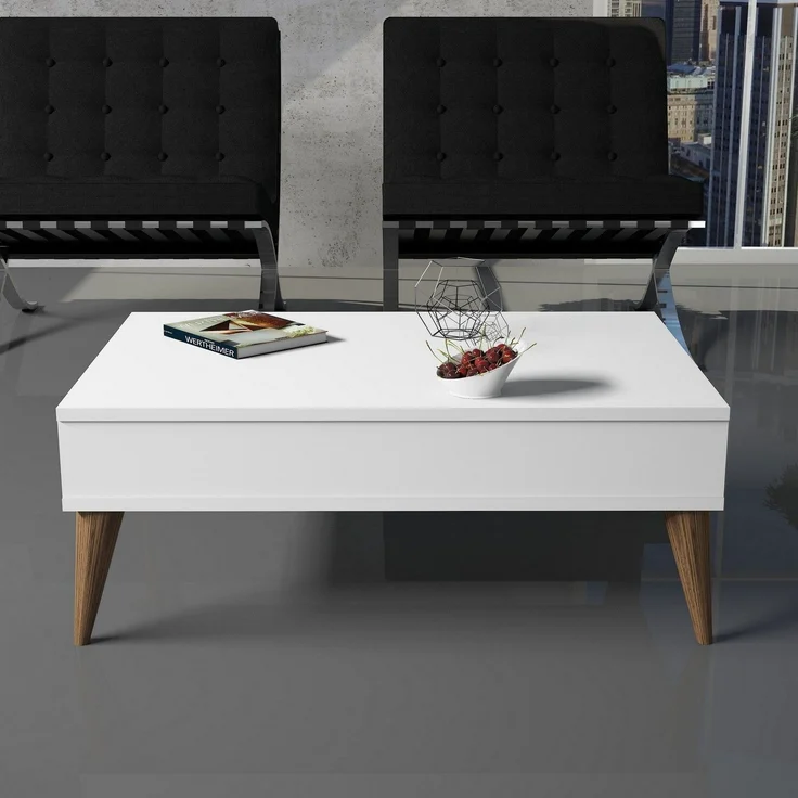 Skye Decor 'Best - White' Couchtisch, Weiß, 90 x 34,6 x 60 cm – Bild 2