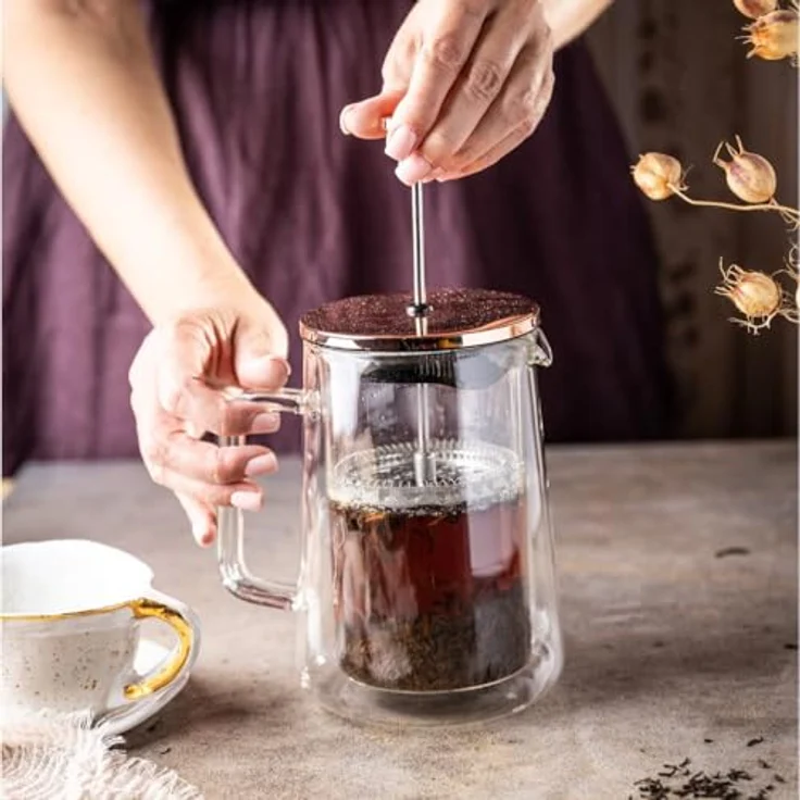 Klausberg Klausberg French Press Kaffee- und Teezubereiter 0,60l KB7724 – Bild 6