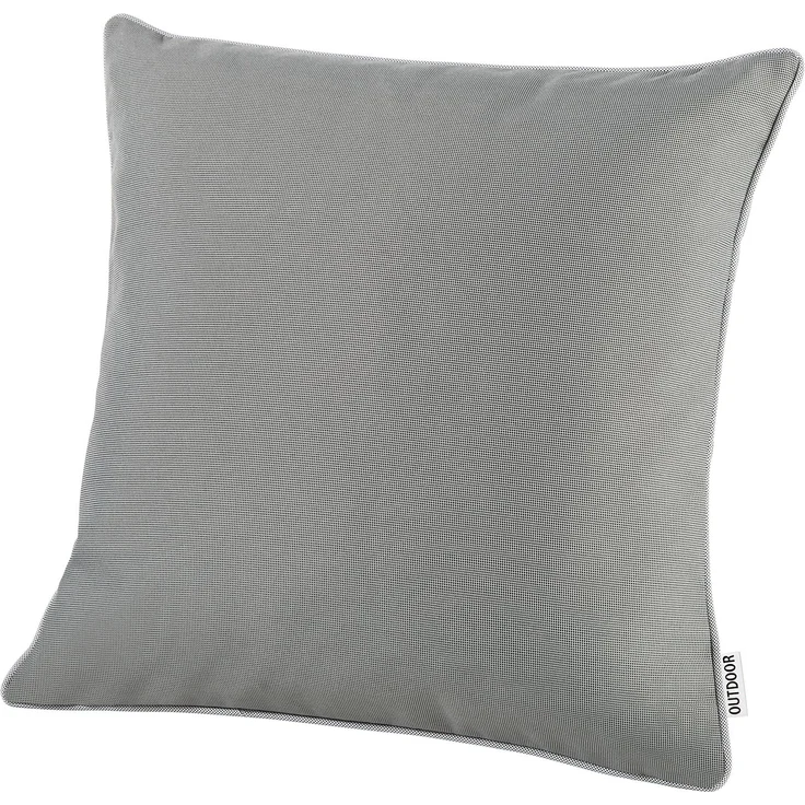 heimtexland ® OUTDOOR Lounge Dekokissen LOTUS EFFEKT wetterfest 45x45 Garten Kissen Outdoorkissen Typ551 dunkelgrau – Bild 3