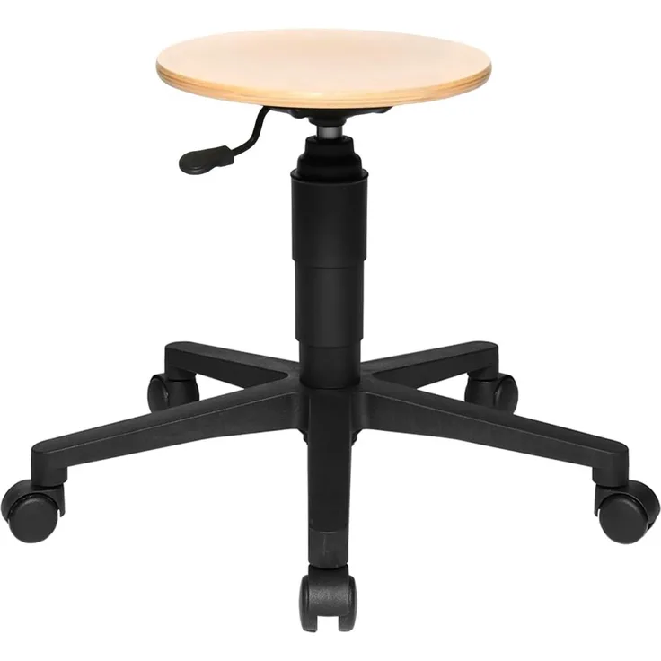 Topstar Drehhocker TEC 60 - Holz Sitz Buche natur