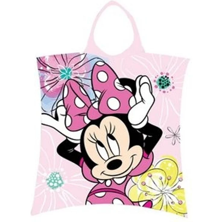 Disney Minnie Mouse Badeponcho für Kinder Hochwertiger Frottee aus 100 % Baumwolle – Bild 4