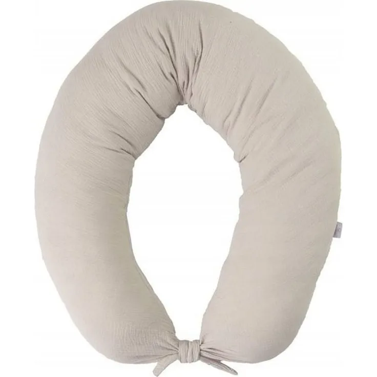 BabyMatex Moon Musselin Lagerungskissen 260 cm lang beige