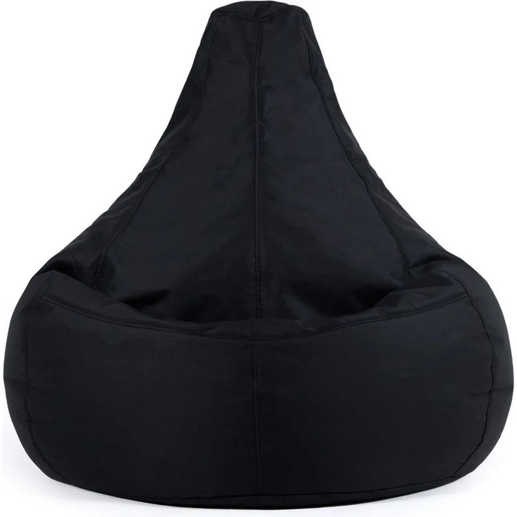 Bean Bag Bazaar Gaming Sitzsack „Recliner“, Gamer Sitzsack für Erwachsene und Kinder, Indoor Outdoor Sitzsack Sessel Gaming mit Füllung (Sitzsack, Schwarz) – Bild 4