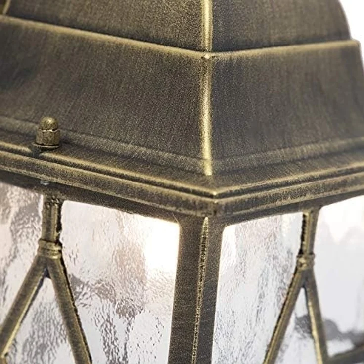 Qazqa Außen-Wandleuchte London, ohne Leuchtmittel, E27, Bronze, Landhaus, Aluminium, 1-flammig – Bild 5