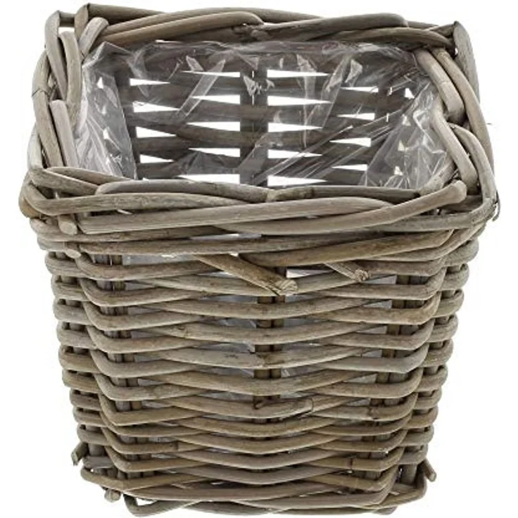 Pflanzer "Rattan" klein Blumenkasten Pflanzkorb Pflanzschale Blumentopf – Bild 2
