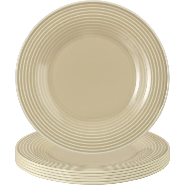 Seltmann Weiden Beat Color Glaze Brotteller ø 17 cm 6er Set - Sandbeige