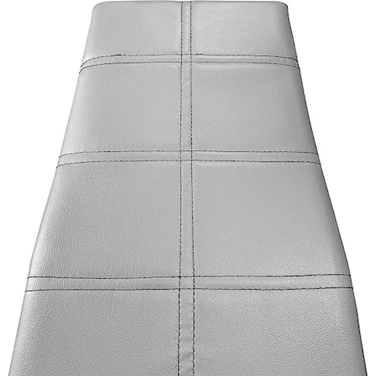 Homey Packung mit 6 gepolsterten Stühlen für Wohnzimmer, Esszimmer, grau, Modell Alva, Aluminium, 38,5 cm (B) x 40 cm (T) x 97 cm (H) – Bild 6