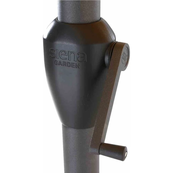 Isa Mittelstockschirm anthrazit/stone 200x300 cm – Bild 8