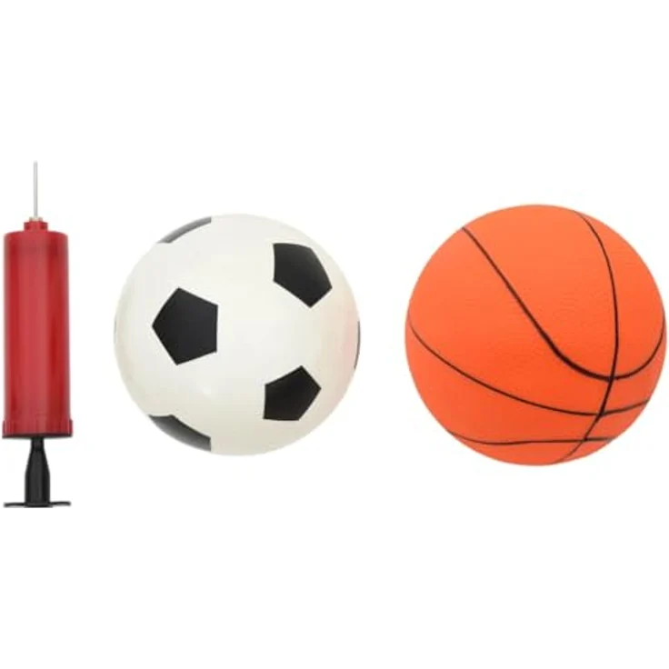 Fußball- und Basketball-Set für Kinder mit Bällen 98x50x70 cm 4016330 – Bild 8