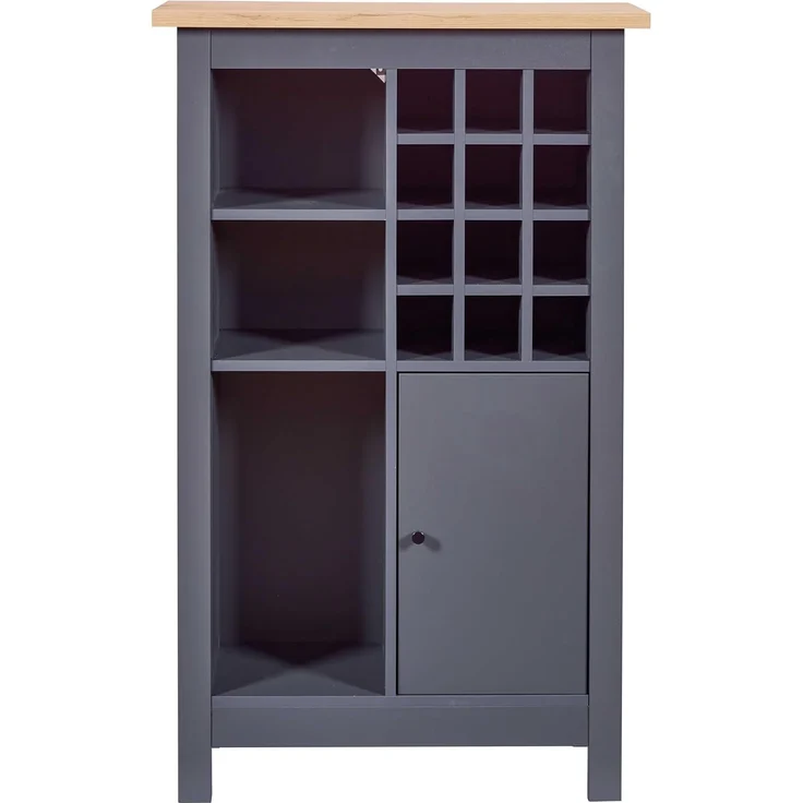 Interlink Weinschrank ROTTERDAM - Esszimmer & Wohnzimmer in Anthrazit-Artisan Eiche – Bild 5