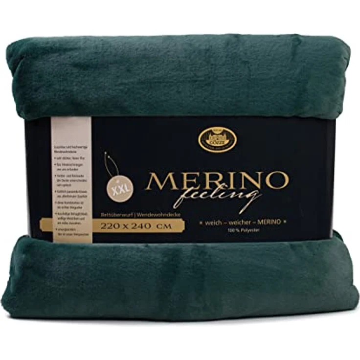 Wohndecke Merino Wendewohndecke, Gözze, kuschelig weich – Bild 2