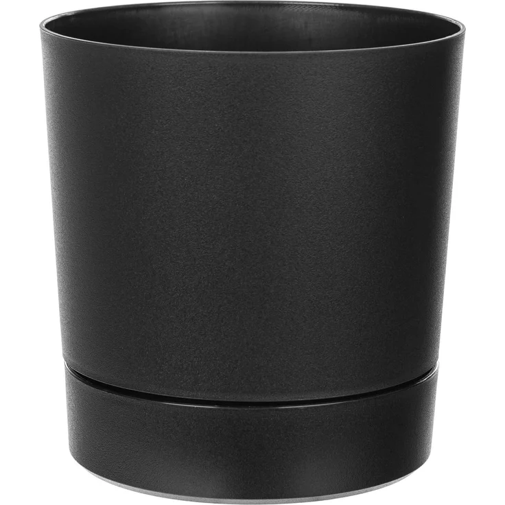 KADAX Aura 350 Recycling-Pflanzgefäß mit Sockel – schwarz – Bild 4