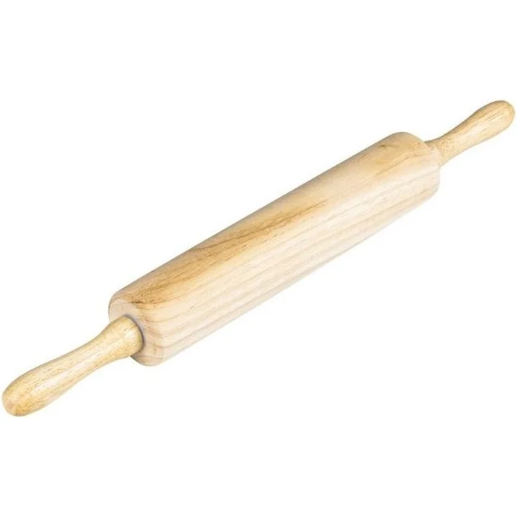 Teigroller Holz Nudelholz Backrolle Wellholz Teigausroller 39cm 18138 – Bild 3