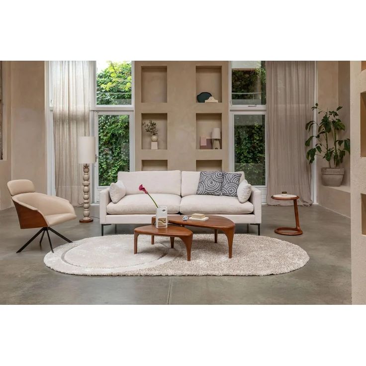 Zuiver Lounge Sessel Frie Design-Klassiker in Beige 71x71x86 cm – Bild 3