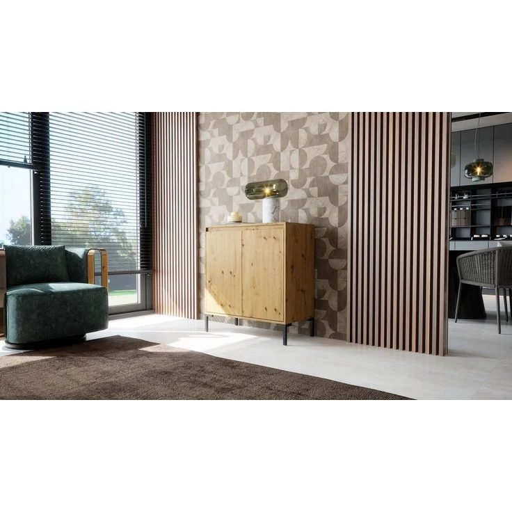 Newroom Sideboard Savage, Wildeiche Sideboard Vintage Industrial Highboard Anrichte Wohnzimmer – Bild 5