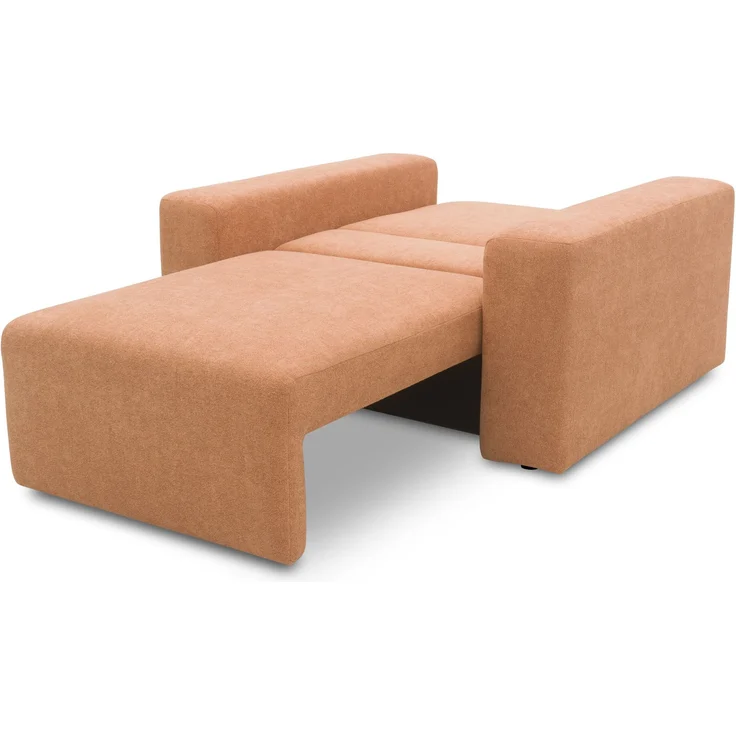 DOMO. collection Sessel 700 029, Polstersessel mit Schlaffunktion und Federkernpolsterung, loses Rückenkissen, Schlafsessel, Armsessel 130 x 116 x 85 cm (BxTxH), lachs – Bild 7